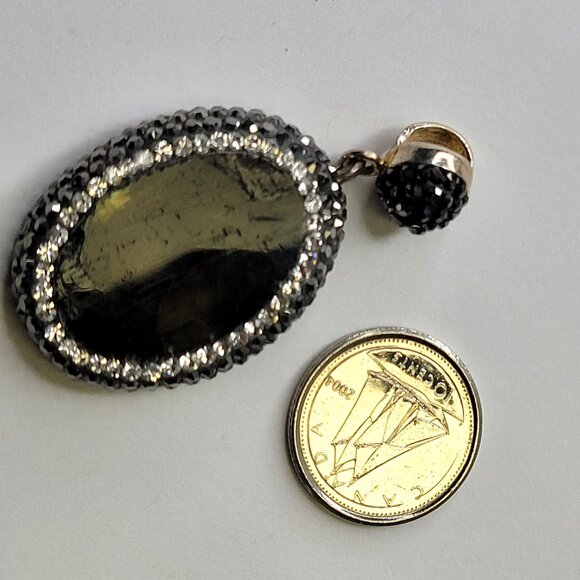 Labrodite Oval Pendant Sterling Silver - Picture 4 of 11